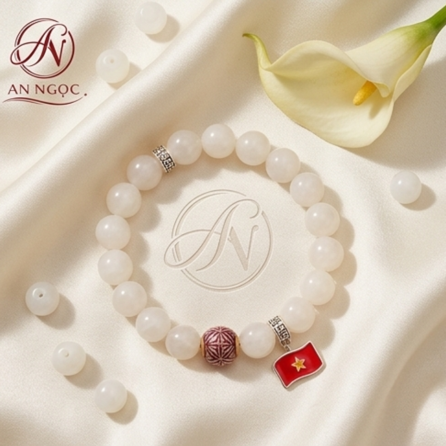 Vòng đá Moonstone (Mặt trăng) - SP4207 - Ảnh 4