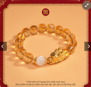 vòng đá thạch anh phong thủy mệnh Kim