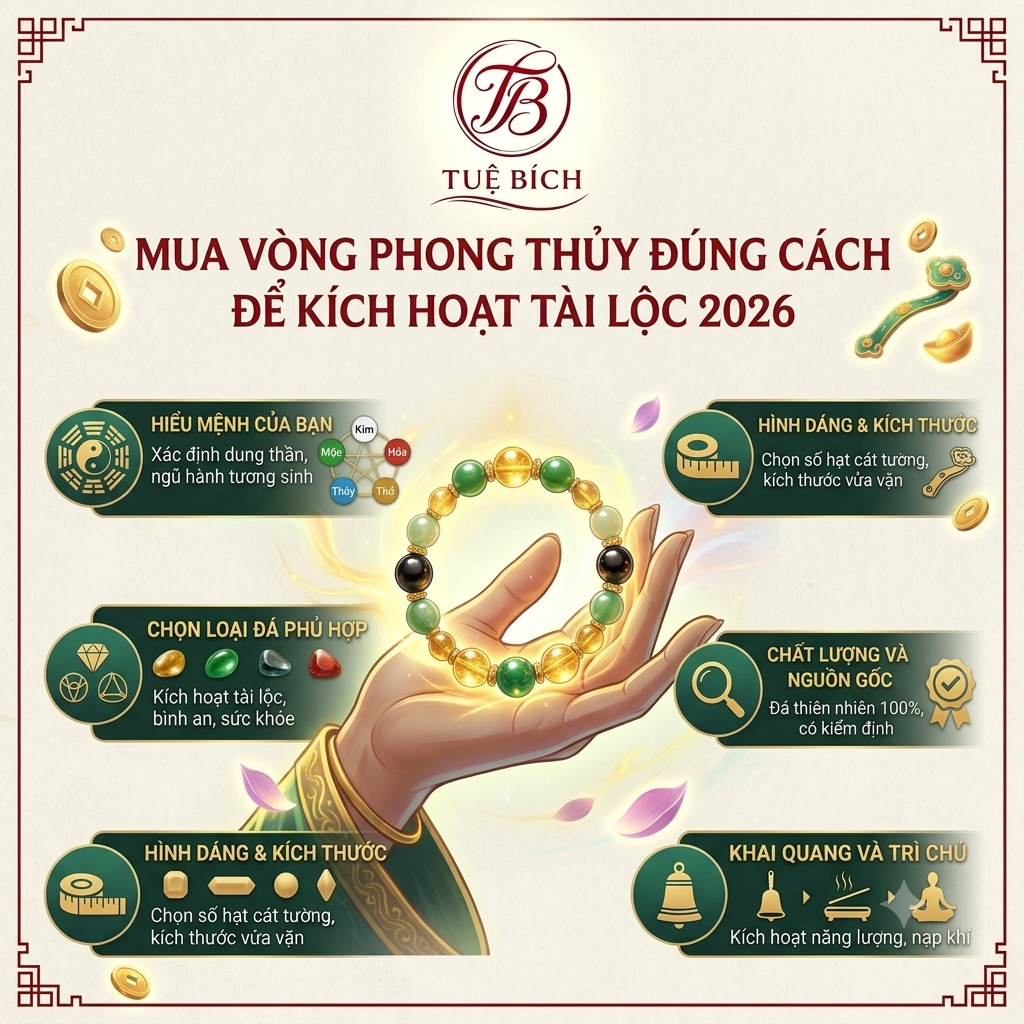 Mua Vòng Phong Thuỷ Đúng Cách - Kéo Tài Lộc 2026